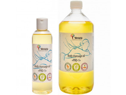 telovy masazni olej verana pro 1 | 250ml, 1000ml