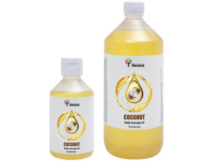 telovy masazni olej verana kokos | 250ml, 1000ml