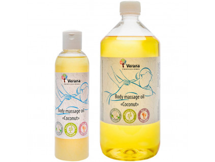 telovy masazni olej verana kokos | 250ml, 1000ml