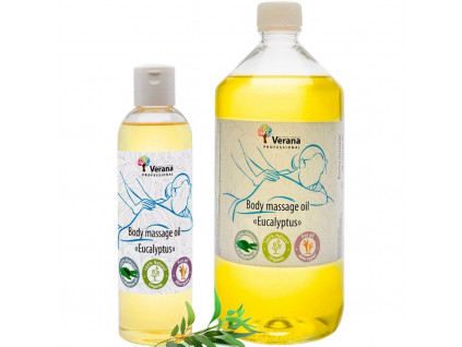 telovy masazni olej verana eukalyptus | 250ml, 1000ml