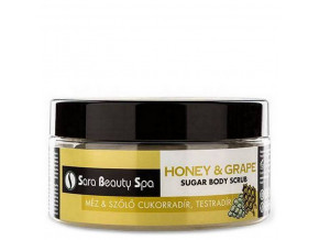 SBS299 cukrovy peeling sara beauty spa med a hrozny