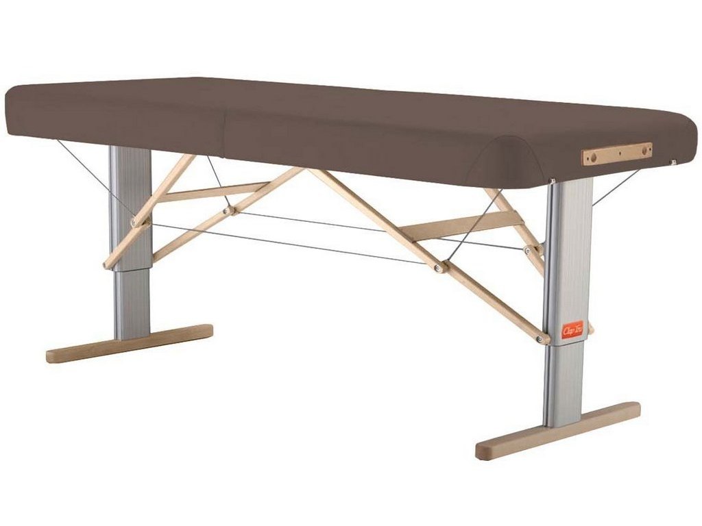 Přenosné elektrické masážní lehátko Clap Tzu Linea Physio Barva: PU - hnědá (meteor), Doplňky: akumulátorové napájení, Rozměry: 192 x 65 cm