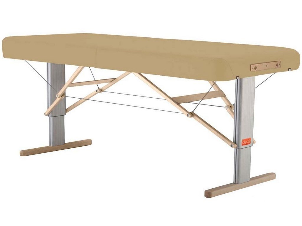 Přenosné elektrické masážní lehátko Clap Tzu Linea Physio Barva: PU - béžová (dune), Doplňky: akumulátorové napájení, Rozměry: 192 x 75 cm