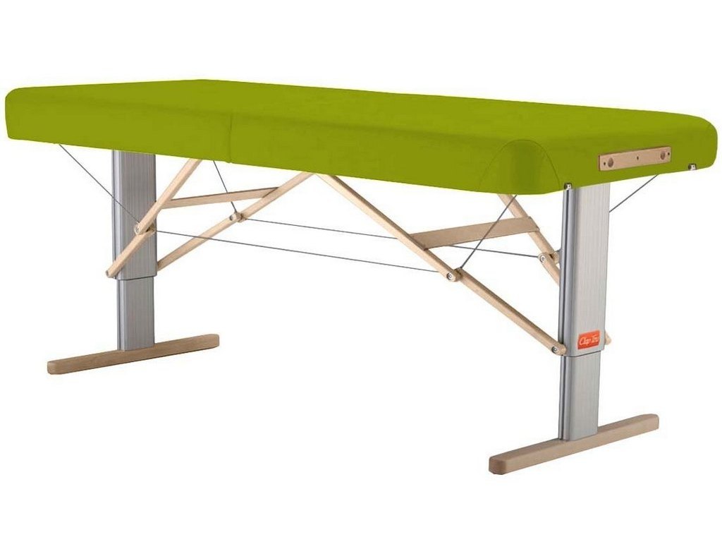 Přenosné elektrické masážní lehátko Clap Tzu Linea Physio Barva: PU - zelená (grass), Doplňky: síťové napájení + nožní spínač, Rozměry: 192 x 65 cm