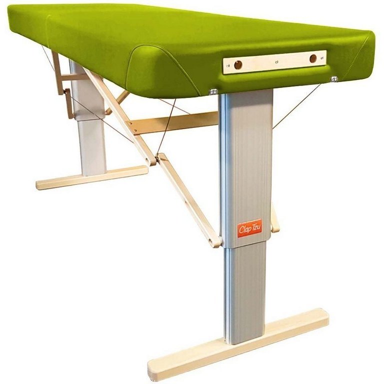 Přenosné elektrické masážní lehátko Clap Tzu Linea Wellness Barva: PU - zelená (grass), Doplňky: síťové napájení + nožní spínač, Rozměry: 192 x 75 cm