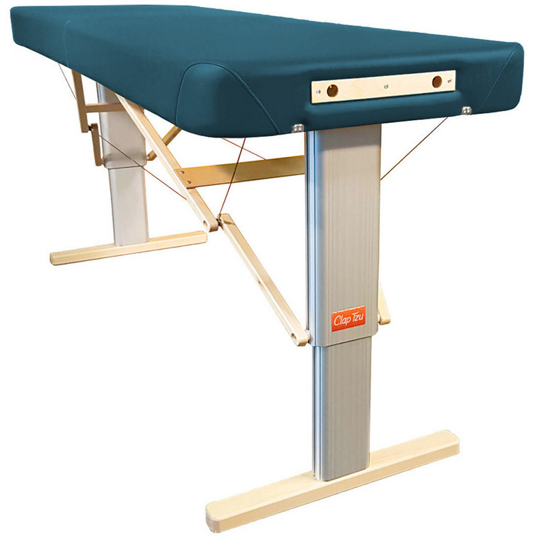 Přenosné elektrické masážní lehátko Clap Tzu Linea Wellness Barva: PU - modrá (saphir), Doplňky: akumulátorové napájení, Rozměry: 192 x 75 cm