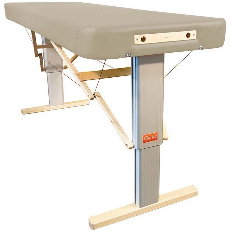 Přenosné elektrické masážní lehátko Clap Tzu Linea Wellness Barva: PU - perlová (pearl), Doplňky: síťové napájení, Rozměry: 192 x 75 cm