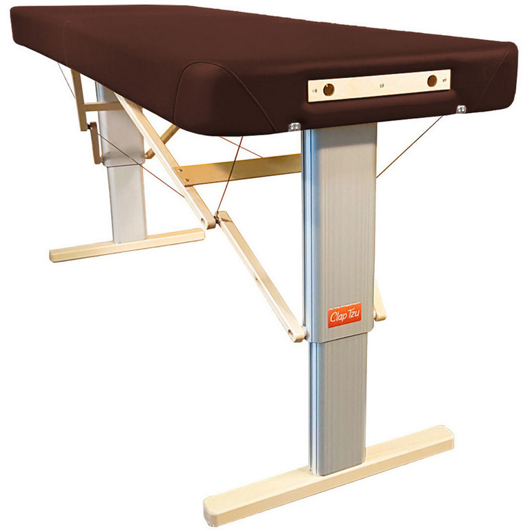 Přenosné elektrické masážní lehátko Clap Tzu Linea Wellness Barva: PU - čokoládová (chocolate), Doplňky: síťové napájení, Rozměry: 192 x 75 cm