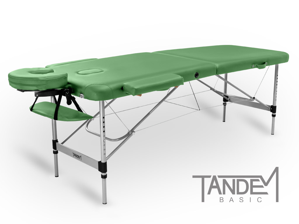 Levně Skládací masážní stůl TANDEM Basic ALU-2 Barva: zelená