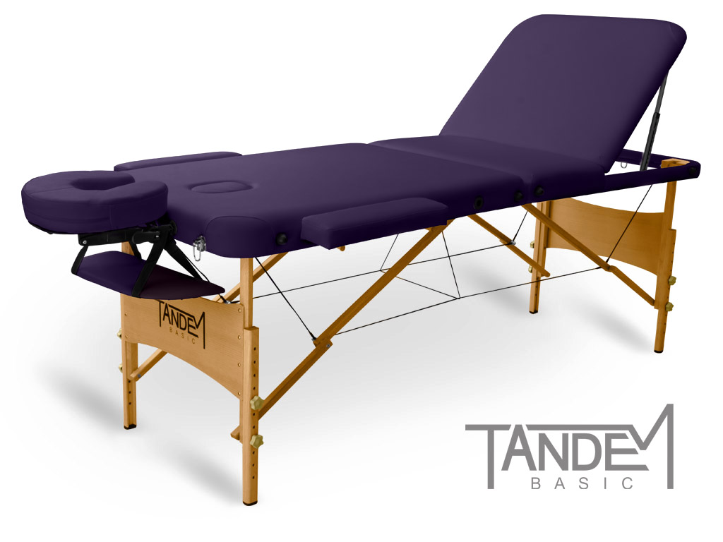 Skládací masážní stůl TANDEM Basic-3 Barva: fialová
