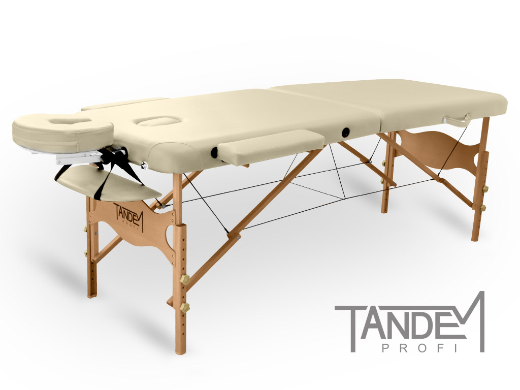 Skládací masážní stůl TANDEM Profi W2D Barva: krémová