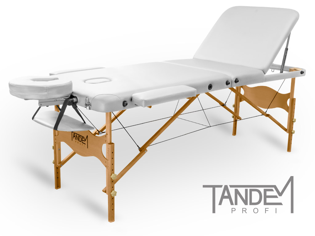 Skládací masážní stůl TANDEM Profi W3D Barva: bílá