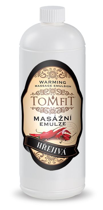 Tomfit masážní emulze hřejivá 1000 ml