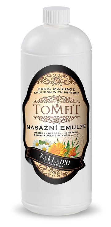 Tomfit masážní emulze základní s parfemací 1000 ml