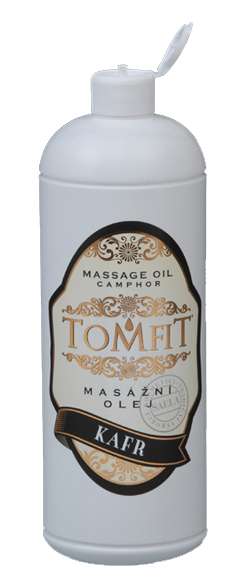 Levně Tomfit masážní olej kafr 1000 ml