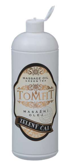 Levně Tomfit masážní olej zelený čaj 1000 ml