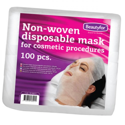 Levně Beautyfor jednorázová maska z netkané textilie (100 ks)