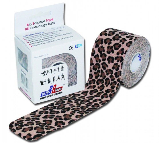 Kineziologické tejpy BB Tape Design - Zvířecí motiv Motiv: leopard