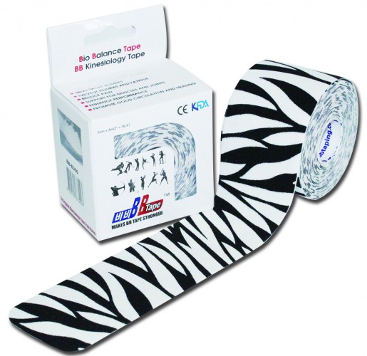 Levně Kineziologické tejpy BB Tape Design - Zvířecí motiv Motiv: zebra