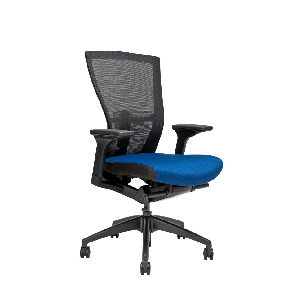 Levně Ergonomická kancelářská židle OfficePro Merens Barva: modrá, Opěrka hlavy: bez opěrky