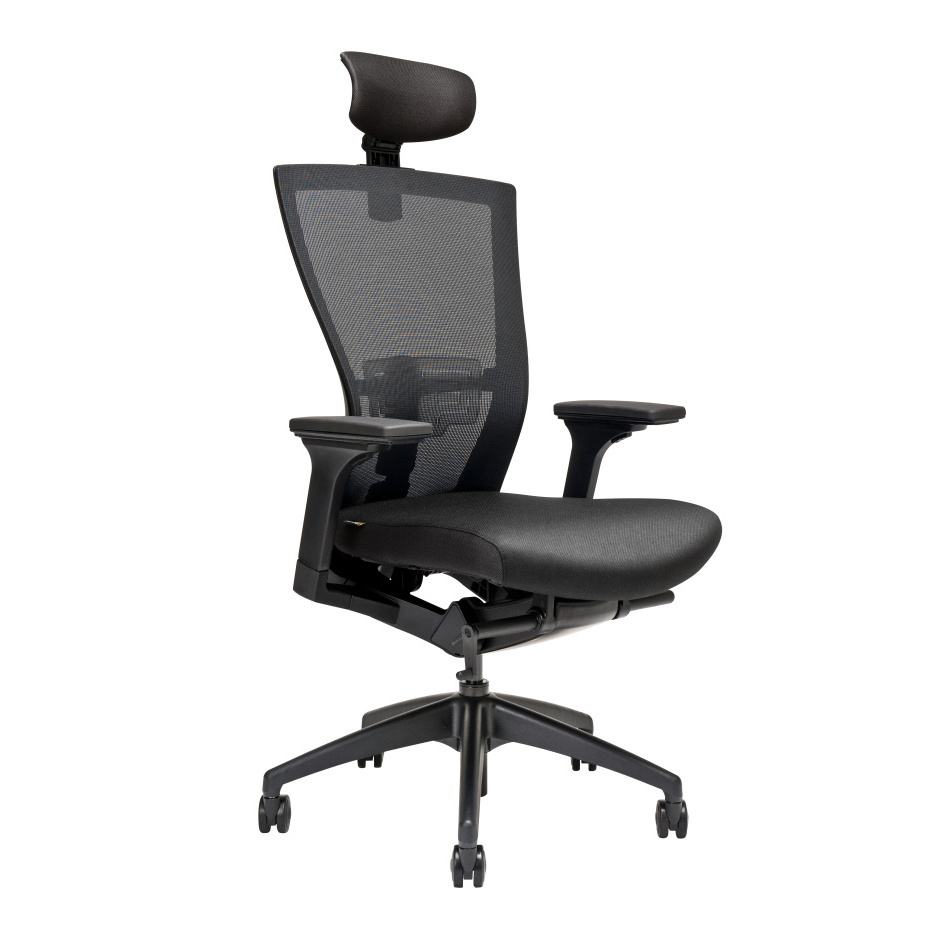 Levně Ergonomická kancelářská židle OfficePro Merens Barva: černá, Opěrka hlavy: s opěrkou**