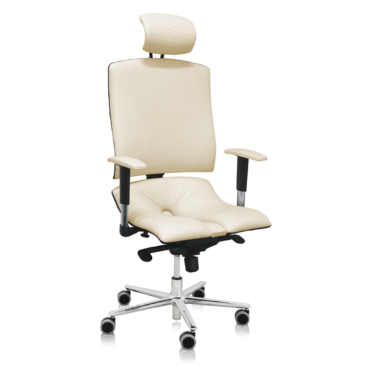 Levně ASANA Seating Ergonomická kancelářská židle Asana Architect Barva čalounění: Eko kůže Krémová 554