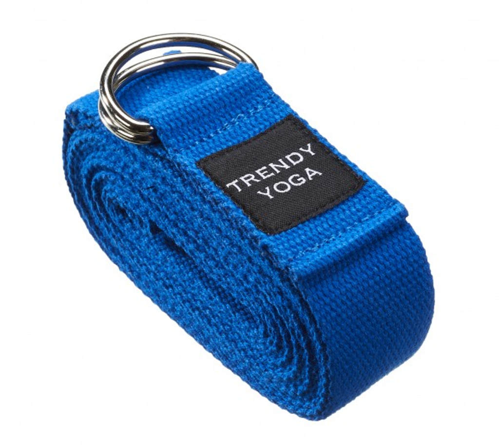 Levně Trendy Sport Popruh na jógu Trendy Yoga Belt s kovovou sponou Barva: modrá