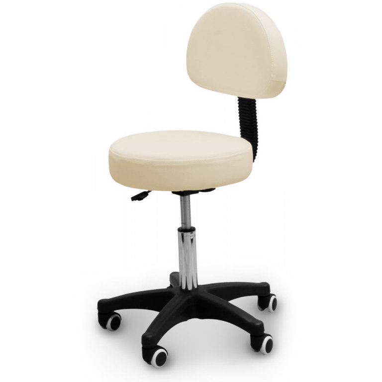 Kosmetická židle s opěradlem Tandem COP Barva: krémová