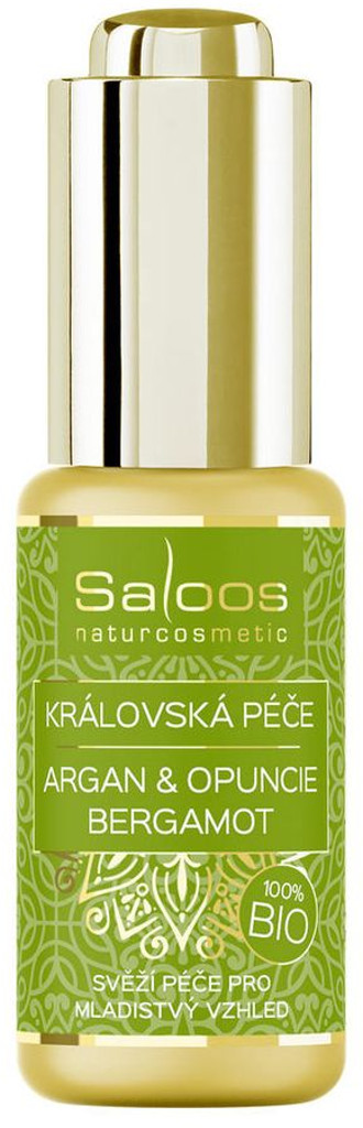 Levně Saloos (Salus) Saloos Omlazující elixír 100% Bio pleťový olej Argan & Opuncie - Bergamot