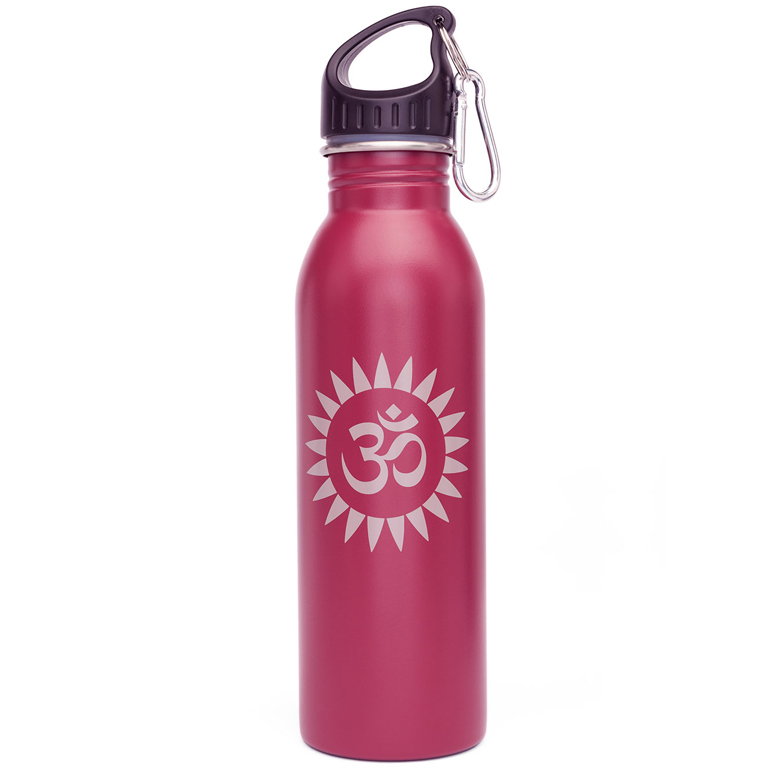 Levně Cestovní lahev s brčkem Bodhi z nerezavějící oceli Motiv: OM Sun