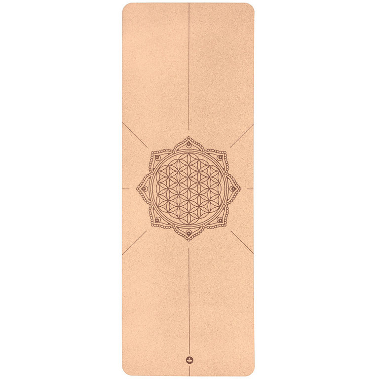 Levně Korková podložka na jógu Bodhi Flower of Life