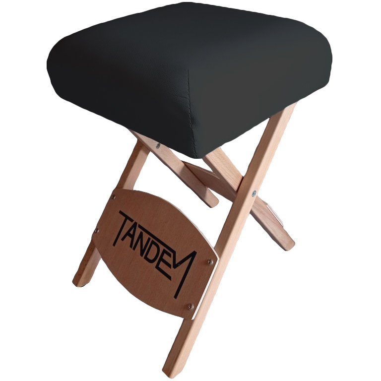 Levně Skládací židle k masérskému stolu Tandem Barva: černá
