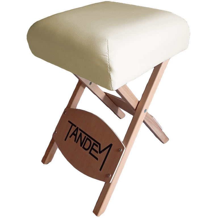 Levně Skládací židle k masérskému stolu Tandem Barva: krémová