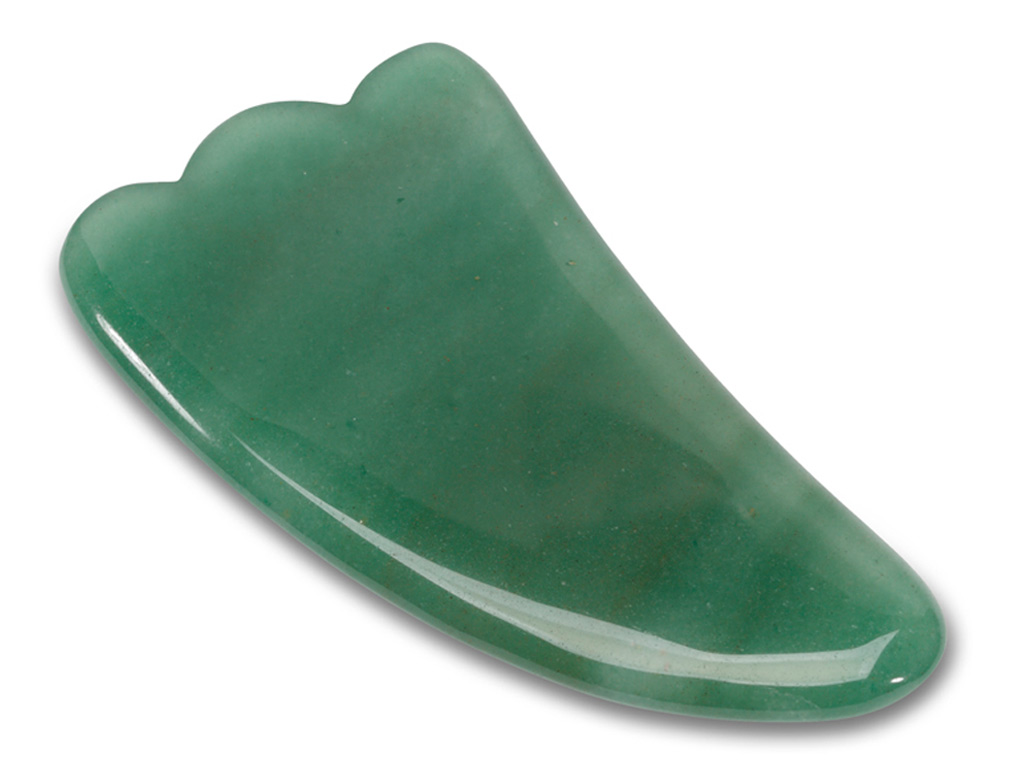 Levně Masážní kámen NonDolens® Gua Sha ploutev - Aventurín