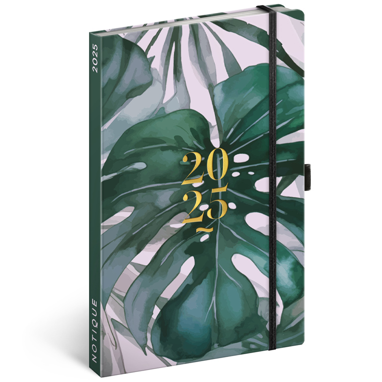 Fabulo Týdenní diář Monstera 2025