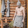 kilt do sauny pansky 100 bavlna sedy | 4