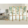 dreveny paravan fabulo 5dilny zelene listy | 3