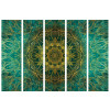 dreveny paravan fabulo 5 dilny zlata mandala | 4
