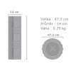 Masážní válec Foam CORE Roller rozměry