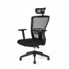 Ergonomická kancelářská židle s podhlavníkem OfficePro Themis SP černá