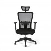 Ergonomická kancelářská židle s podhlavníkem OfficePro Themis SP černá