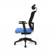 Ergonomická kancelářská židle s podhlavníkem OfficePro Themis SP modrá