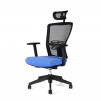 Ergonomická kancelářská židle s podhlavníkem OfficePro Themis SP modrá