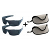 derovane bryle trener oci vision fix cerne elegant mf3 sada 2ks pouzdro