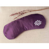 meditacni polstarek na oci s levanduli bodhi lotus mako saten | baklazanova | 5