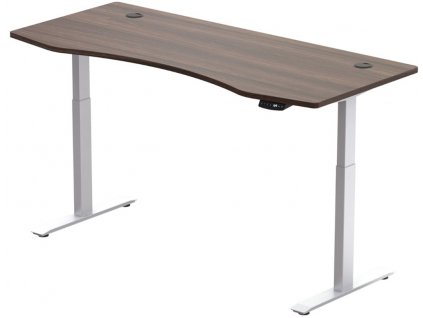 Hi5  elektromosan állítható magasságú asztalváz - 2 szegmensű, memóriavezérlővel - feher vazzal, dio asztallappal