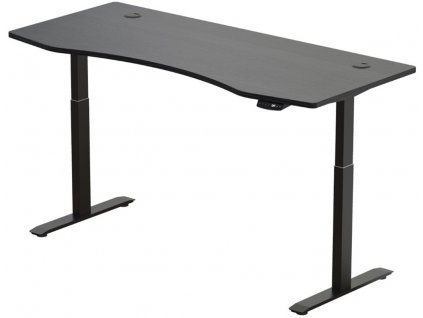 Hi5  elektromosan állítható magasságú asztalváz - 2 szegmensű, memóriavezérlővel - fekete vazzal, fekete asztallappal 1