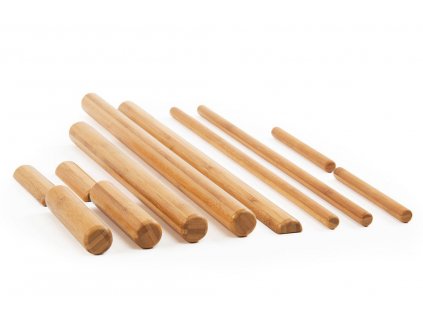 masszazs bambusz rud keszlet 11 db