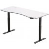 Hi5  elektromosan állítható magasságú asztalváz - 2 szegmensű, memóriavezérlővel - fekete vazzal, feher asztallappal 1