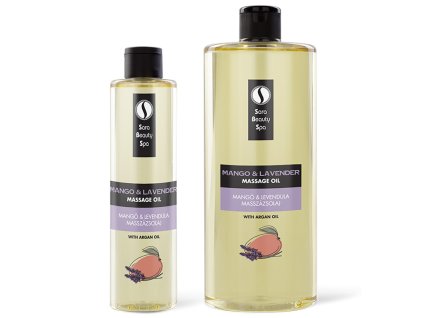 sara beauty spa ulei vegetal natural de masaj mango lavanda | 250 și 1000 ml
